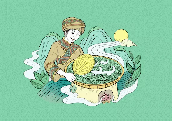 这样的插画风茶叶包装设计，让你“品”出精致感