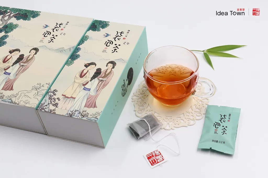 这样的插画风茶叶包装设计，让你“品”出精致感