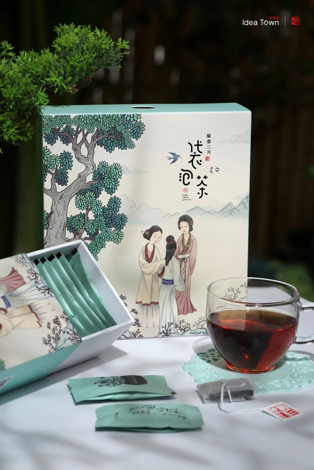 这样的插画风茶叶包装设计，让你“品”出精致感