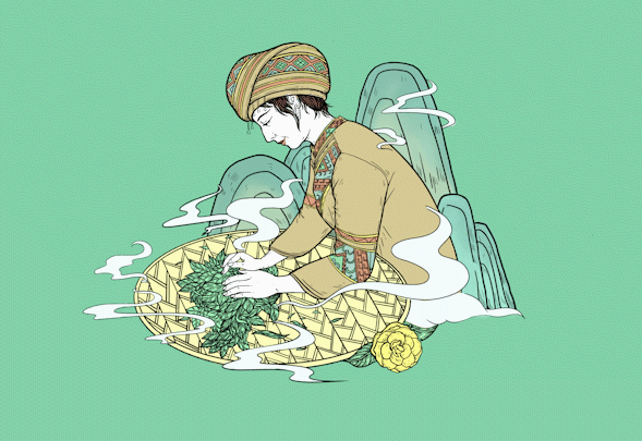 这样的插画风茶叶包装设计，让你“品”出精致感