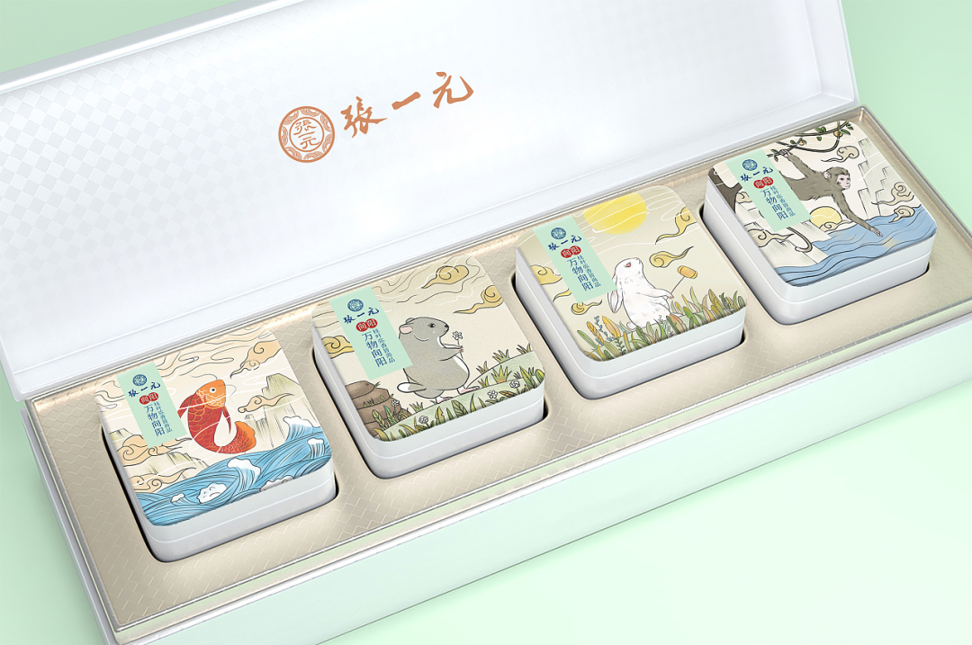 这样的插画风茶叶包装设计，让你“品”出精致感