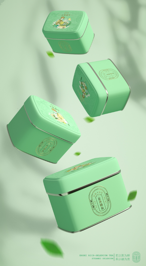 这样的插画风茶叶包装设计，让你“品”出精致感