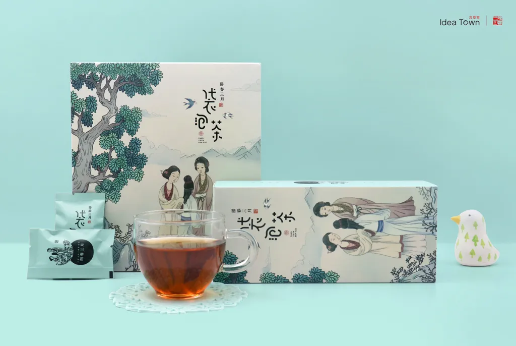 这样的插画风茶叶包装设计，让你“品”出精致感